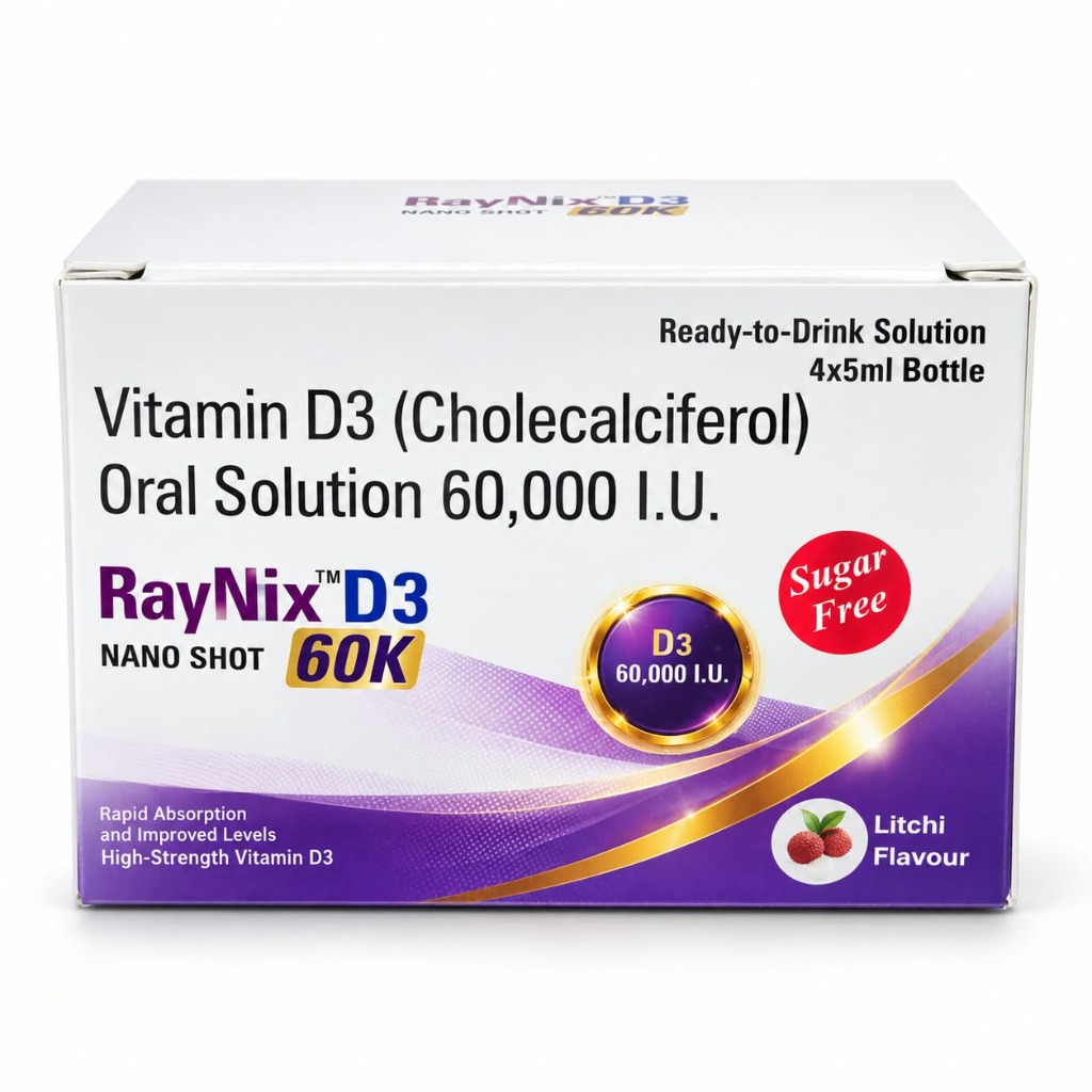 RayNix D3 Nano Shot 60K packaging and bottle